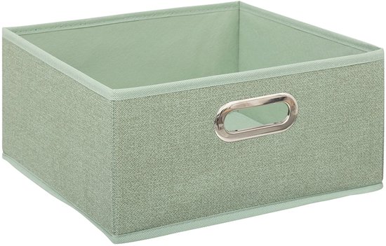 Panier de rangement 5Five vert clair - 31 x 31 x 15 cm (M) - Pliable