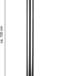 in-liner – poteau de barrière – inox – ruban rouge 3 mètres – 11 kg – garantie 2 ans