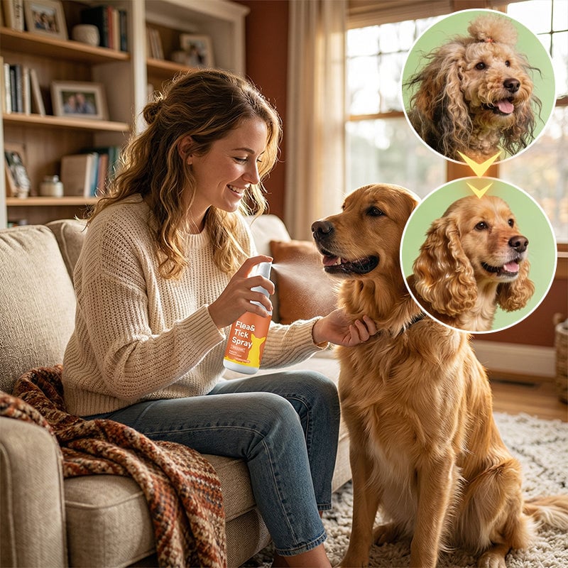 Spray de soin cutané pour chien contre puces et tiques – Image 2
