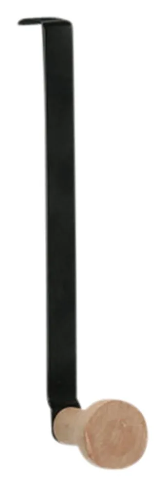 ZELLER Türhaken schwarz 3x9x18 cm