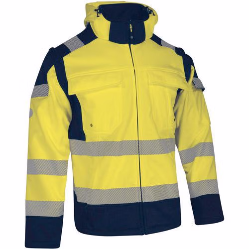 Veste softshell haute visibilité jaune s