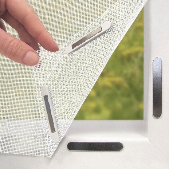 Moustiquaire magnétique de fenêtre – 150 x 130 cm – Moustiquaire de remplacement – Convient aux fenêtres des pièces climatisées (blanc) Moustiquaire magnétique de fenêtre – 150 x 130 cm – Moustiquaire de remplacement – Convient aux fenêtres des pièces climatisées (blanc)