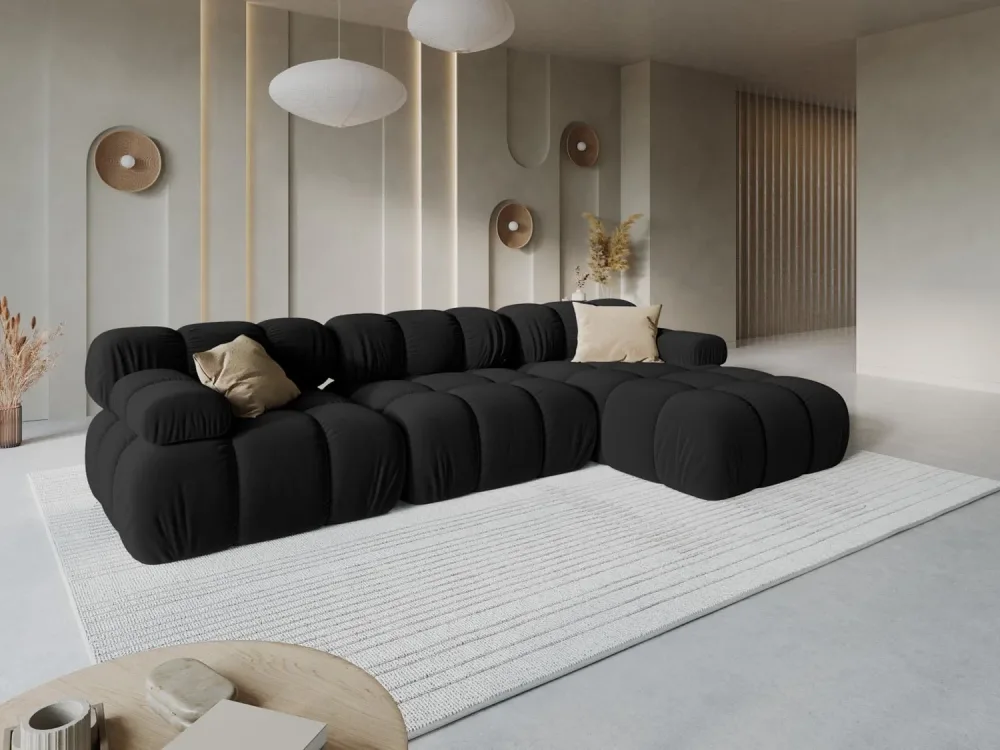 Bellis Velour modulares Ecksofa rechts 4 Sitzer 155cm – Image 2