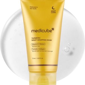 Medicube – Masque enveloppant de nuit au curcuma et à l’acide kojique – 75ml Medicube – Masque enveloppant de nuit au curcuma et à l’acide kojique – 75ml