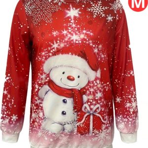 Nivard Pull de Noël – Femme – Mauvais pull de Noël – Pull de Noël – Pull de Noël – Jumper de Noël – Pyjama – Pull – Taille M Nivard Pull de Noël – Femme – Mauvais pull de Noël – Pull de Noël – Pull de Noël – Jumper de Noël – Pyjama – Pull – Taille M