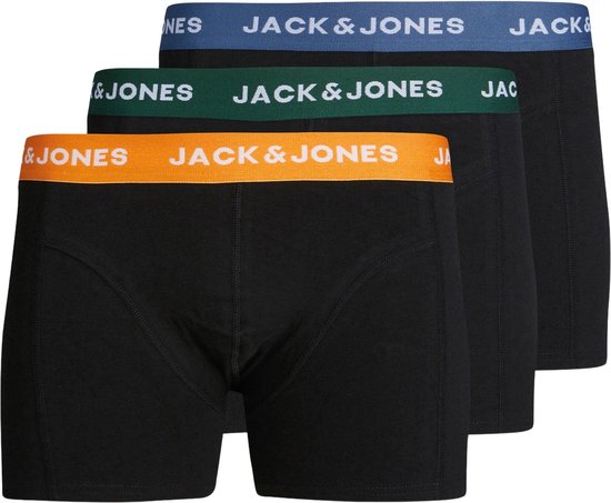 Jack & Jones Junior Garçons Boxers Trunks JACGAB Zwart 3-Pack - Taille 128