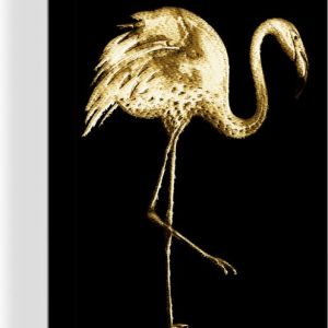 Flamant rose doré sur fond noir 80×120 cm – Tirage photo sur toile (Décoration murale salon / chambre) Flamant rose doré sur fond noir 80×120 cm – Tirage photo sur toile (Décoration murale salon / chambre)