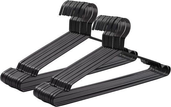 Jetdio Set de 20 cintres extra larges en acier inoxydable robustes, 45 cm cintre métallique solide et durable pour vêtements lourds, support métallique robuste pour chemises, vestes, pantalons, pantalons, mous