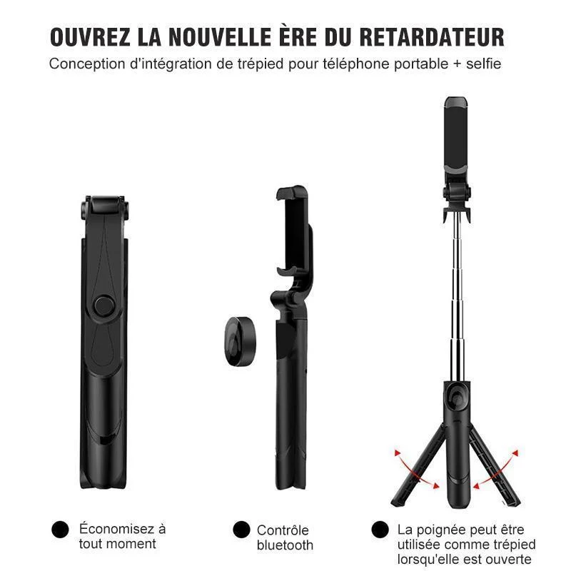 Selfie Trépied, Bluetooth Selfie Stick 3 en 1 – Image 3
