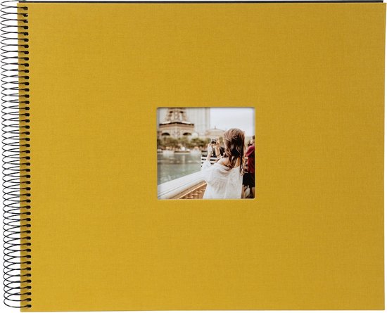 Goldbuch - Album photo à spirale Bella Vista - Jaune moutarde - 35x30 cm