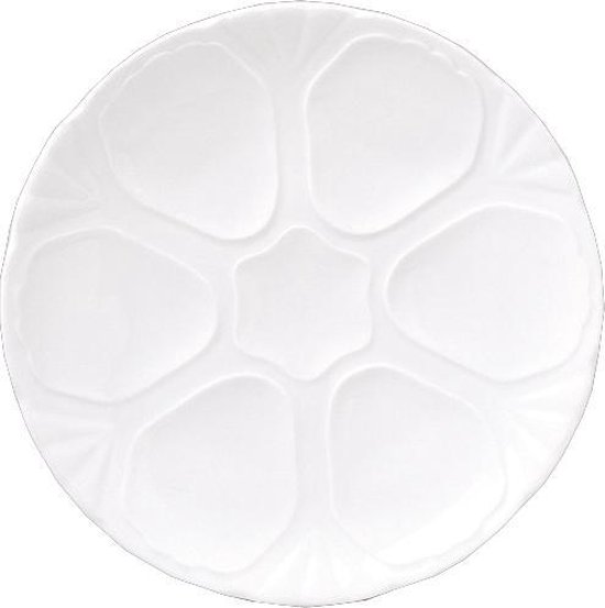 Gural Delta Set 6 Assiette à huîtres 27,5 cm Porcelaine Wit 3063