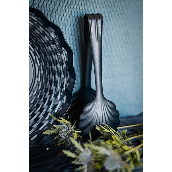 Corbeille ronde Vintage 24,5 cm bleu nuit Roger Orfèvre – Image 3