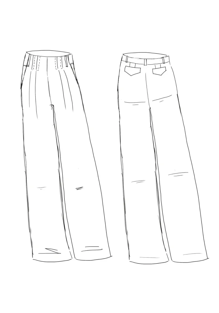 Brooklyn Pantalon - Patron papier - Maison Fauve – Image 3