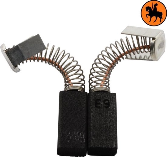 Jeu de balais de charbon pour Milwaukee Hammer 350165 - 6.3x9.52x22mm