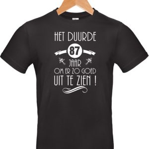 Mon Cadeau – T-shirt Unisexe – Noir – Anniversaire – Il a fallu 87 ans – Taille S Mon Cadeau – T-shirt Unisexe – Noir – Anniversaire – Il a fallu 87 ans – Taille S