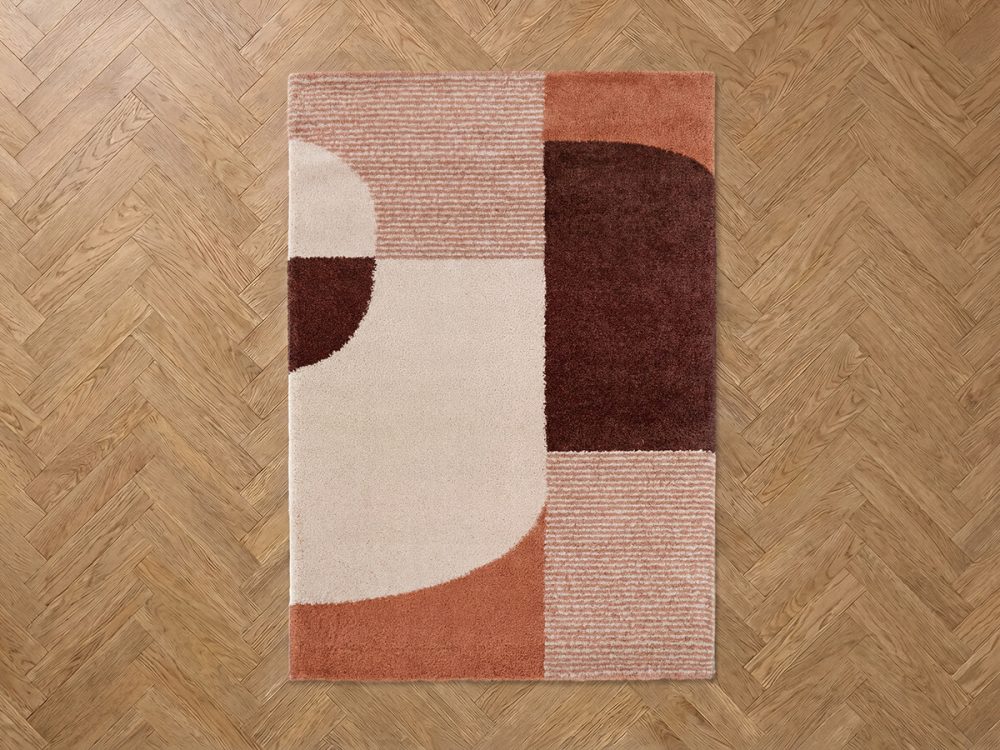 Tapis poils longs SORELLA motif graphique – Image 2