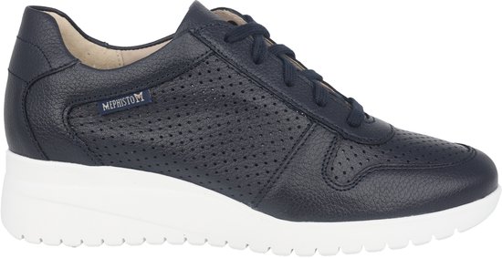 Mephisto Isa Perf - Chaussures à lacets pour femme - Bleu - Pointure 39 (UE) 6 (UK)