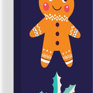 Illustration de Noël d’un bonhomme en pain d’épice et d’un houx 80×120 cm – Tirage photo sur toile (Décoration murale salon / chambre) Illustration de Noël d’un bonhomme en pain d’épice et d’un houx 80×120 cm – Tirage photo sur toile (Décoration murale salon / chambre)