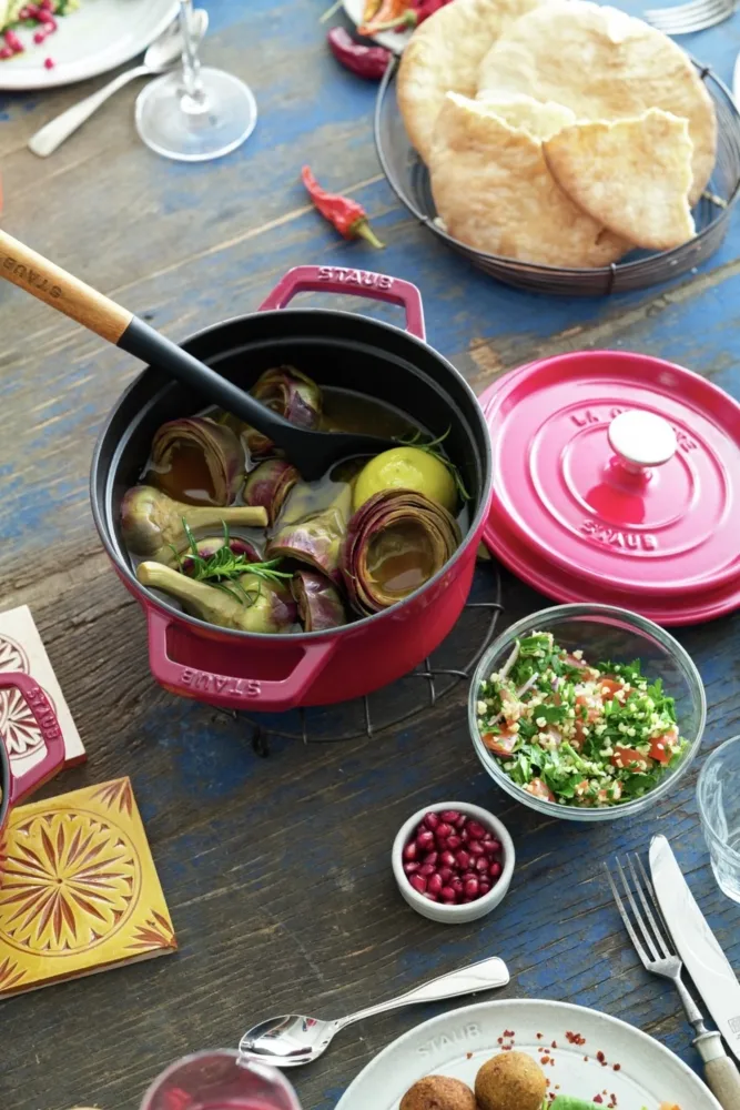 Cocotte 18cm, rund, Kirsch-Rot, Gusseisen 1.7l – Image 3