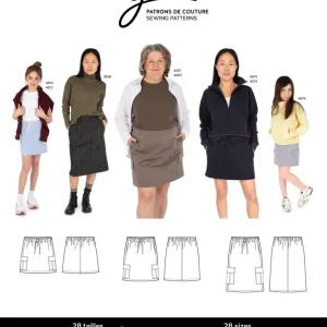 Jupe cargo SUZANNE 4675 | Patron papier – Jalie Jupe cargo SUZANNE 4675 | Patron papier – Jalie