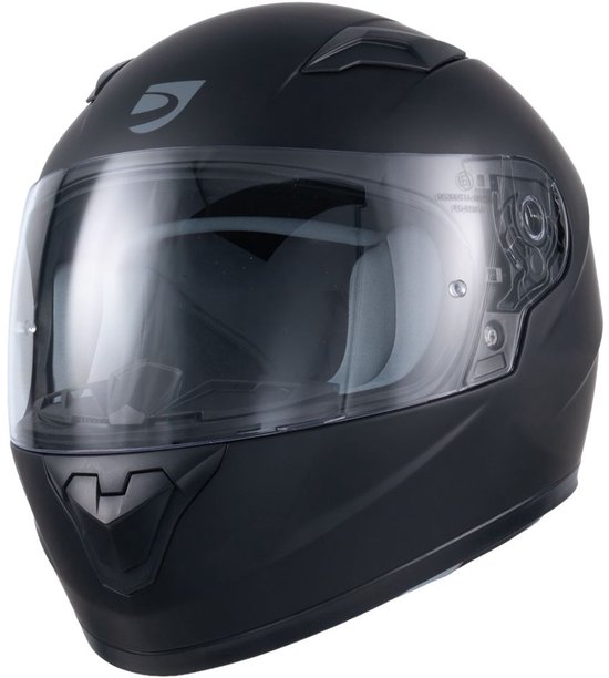 MOTOBLOUZ ORION ENFANT Casque intégral - Casque homologué ECE 22.06 Scooter, Moto & Cyclomoteur - Homme & Femme - Noir mat - YL