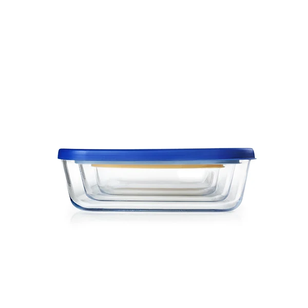 Set de 3 boîtes carrées en verre Ibili – Image 2