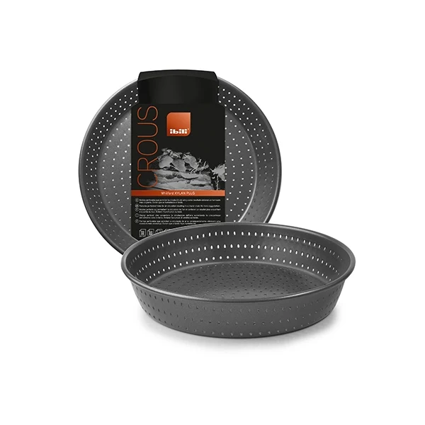 Moule haut perforé antiadhérent en acier 24 cm Ibili – Image 2