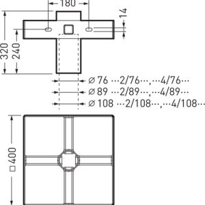 Accessoire0805 Traverse A 4/76 4x LnPlus 40/60 Accessoire0805 Traverse A 4/76 4x LnPlus 40/60