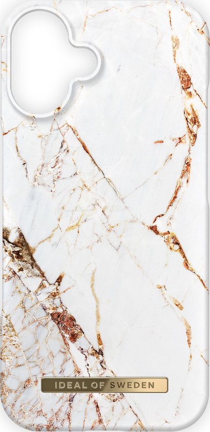 iDeal Of Swedish Fashion Case avec anneau magnétique adapté à l' iPhone 16 Carrara Gold