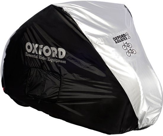 Housse de vélo imperméable - Universelle - Housse pour vélo ou vélo électrique - Housse de protection pour vélo - Légère - Antivol - Avec sac de rangement - Housse de vélo Oxford Aquatex pour 2 Vélo - Housse extérieure pour 2 vélos