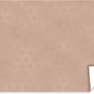 Luxe motif de petits hexagones en or rose sur fond rose 90×60 cm Luxe motif de petits hexagones en or rose sur fond rose 90×60 cm