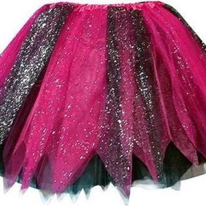 Jupe en tulle / tutu rose / noir et paillettes Jupe en tulle / tutu rose / noir et paillettes