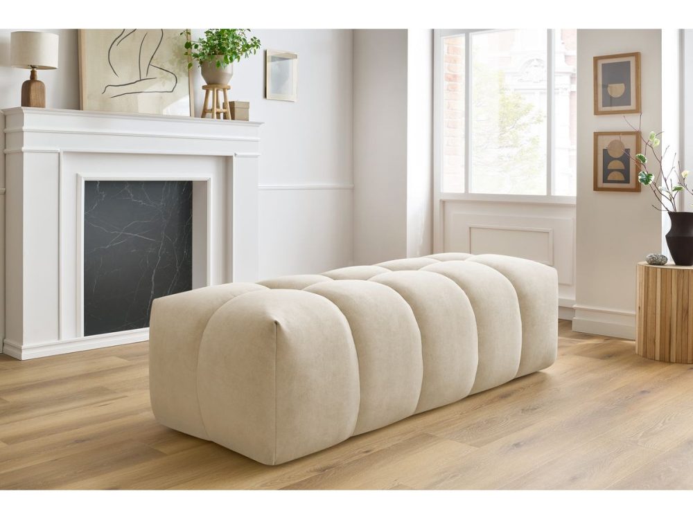 Pouf MONT-BLANC velours – Image 2