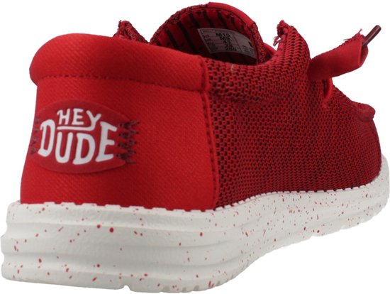 HEYDUDE - Mocassins Wally Stretch Sox Homme Burnt Red/Multi - Taille 41