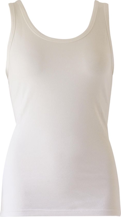 JOLIE! Entreprise - Top Bonny - T-shirt Mouwloos - Modèle chemise - Couleur Ecru - XS