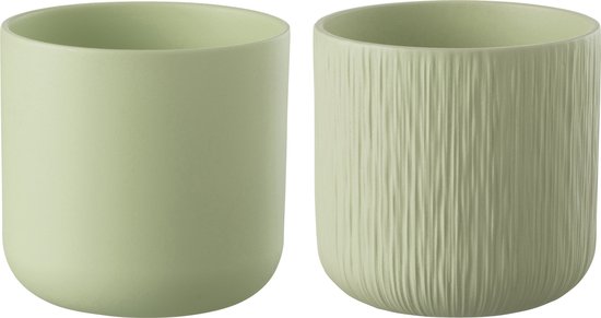 J-Line cache-pot Gen – céramique – pistache – XXL – 2 pièces – Ø 26.5 cm J-Line cache-pot Gen – céramique – pistache – XXL – 2 pièces – Ø 26.5 cm