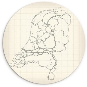 Illustration d’une ancienne carte des Nederland Assiette en plastique cercle mural ⌀ 150 cm XXL / Groot format! Illustration d’une ancienne carte des Nederland Assiette en plastique cercle mural ⌀ 150 cm XXL / Groot format!