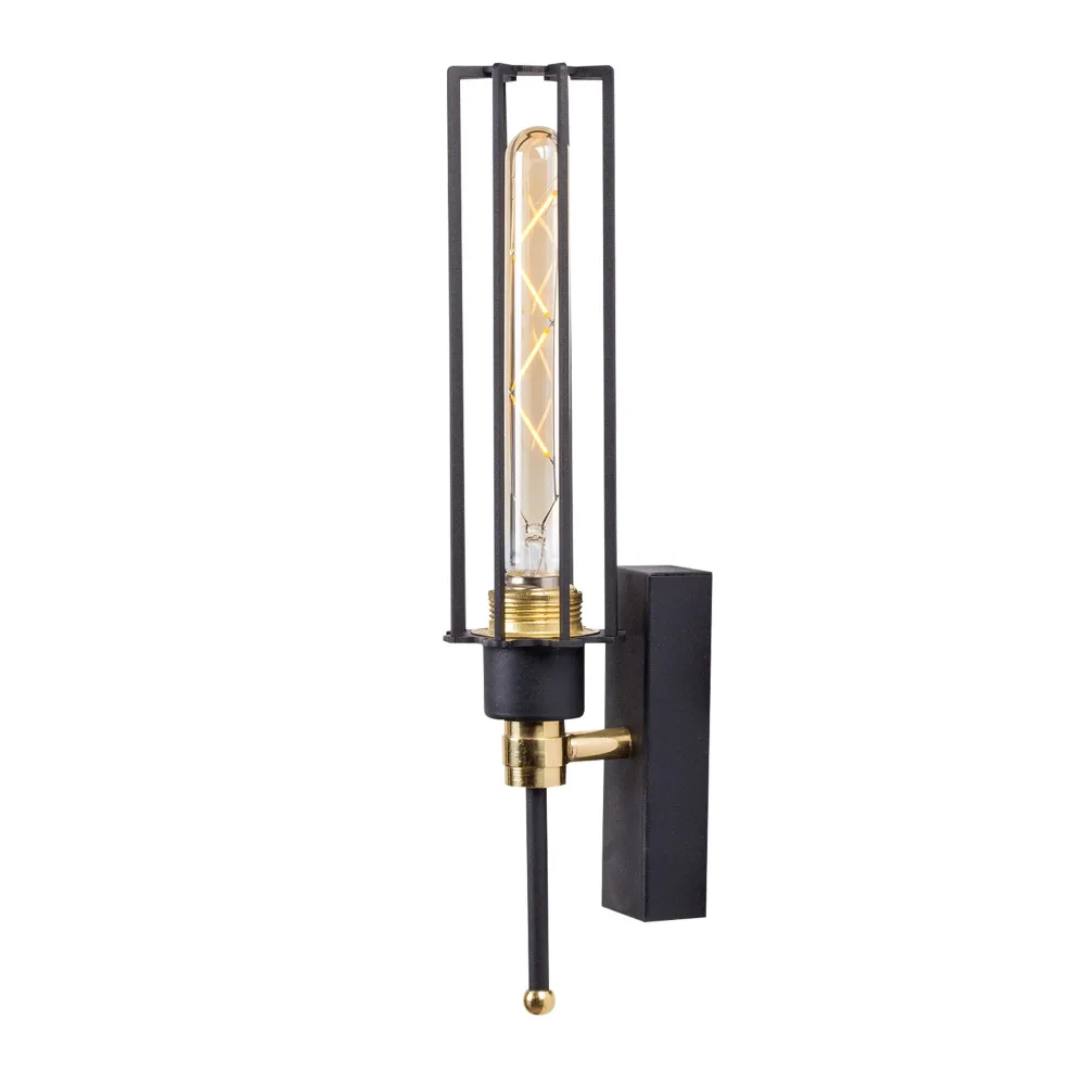 Fellini Wandleuchte - Schwarz Gold