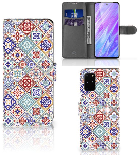 Housse Coque pour Samsung Galaxy S20 Plus Coque Téléphone Tuiles Couleur