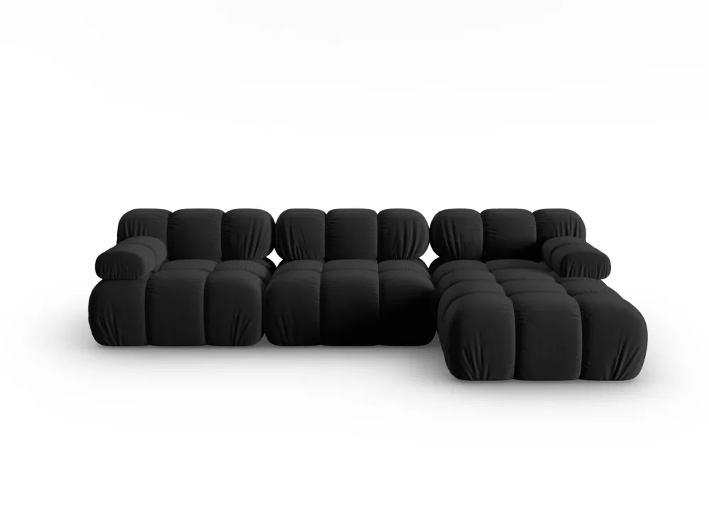 Bellis Velour modulares Ecksofa rechts 4 Sitzer 155cm