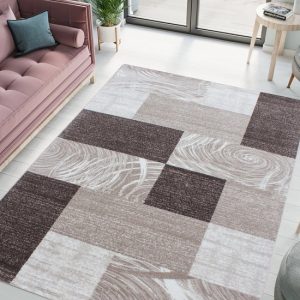 JADEN TAPIS MODERNE MARRON POIL RAS JADEN TAPIS MODERNE MARRON POIL RAS