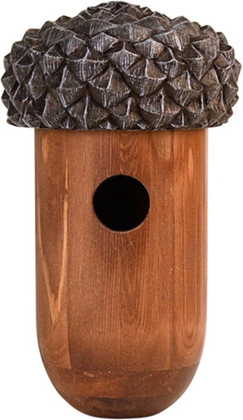Nichoir / nichoir en bois gland 25 cm - Décorations de jardin nichoirs - Nid d'oiseau pour petits oiseaux de jardin