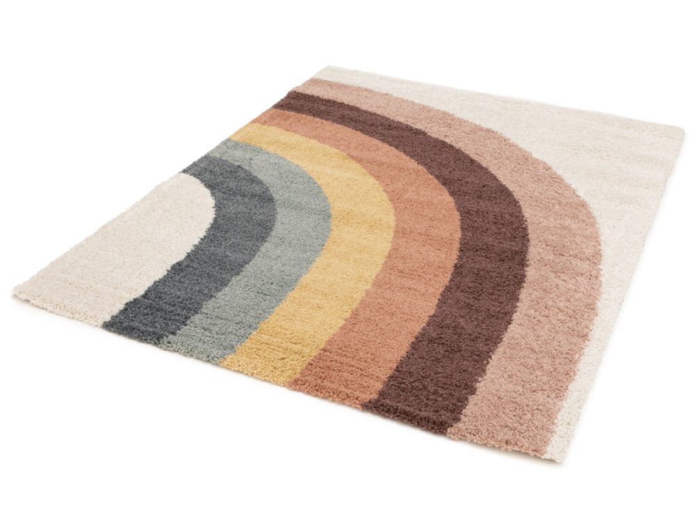 Tapis poils longs CLAIRE motif abstrait – Image 3