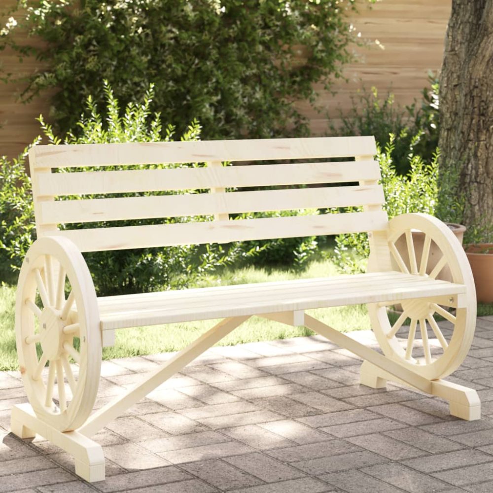 Garden Bench | Natural Wood | Solid Fir Wood | Standard | Durable