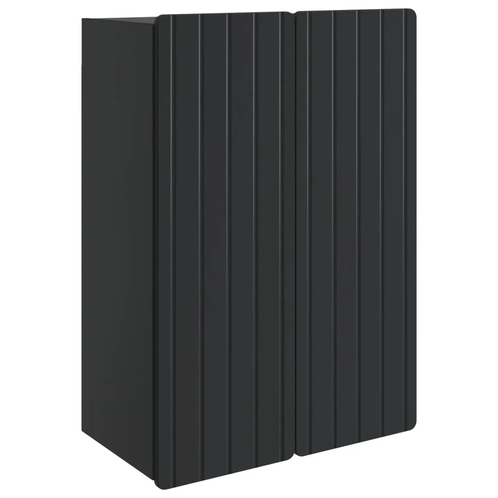 Wall-Mounted Cabinet Black 66 x 34.5 x 92 cm Engineered Wood