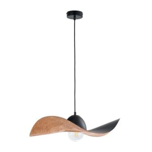 Lustre KIRAN bicolore noir en acier Lustre KIRAN bicolore noir en acier