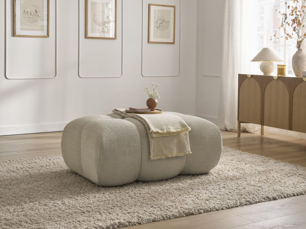 Pouf IVANE tissu texture – Image 2