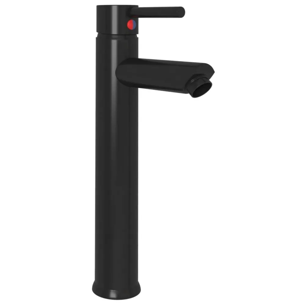 Bathroom Sink with Tap and Push Drain Frosted Tempered Glass – Image 3