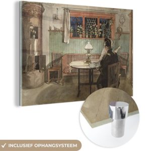 MuchoWow® Peinture sur verre 90×60 cm – Peinture acrylique sur verre – Quand les enfants sont couchés – Carl Larsson – Photo sur verre – Peintures MuchoWow® Peinture sur verre 90×60 cm – Peinture acrylique sur verre – Quand les enfants sont couchés – Carl Larsson – Photo sur verre – Peintures