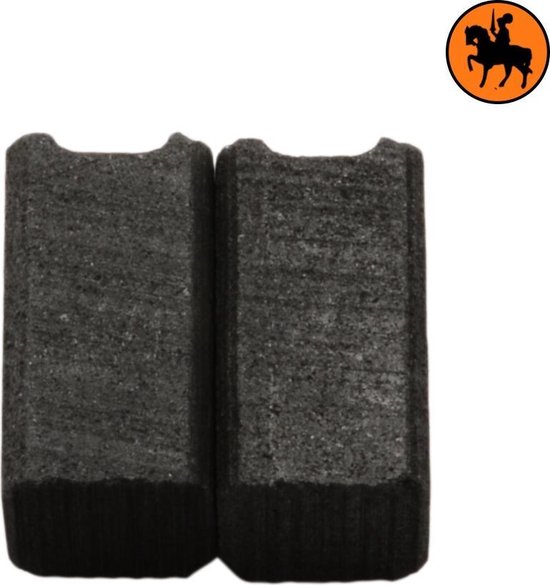 Jeu de balais de charbon pour Black & Decker P2246A - 6.3x6.3x11.5mm